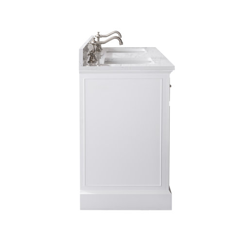 Three Posts™ Currahee 60'' Freestanding Double Bathroom Vanity with